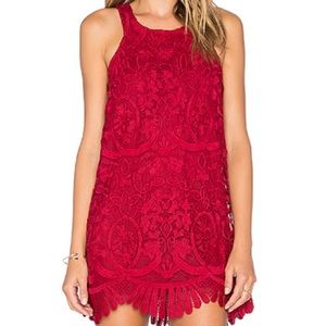 Lovers + Friends High Neck Lace Dress